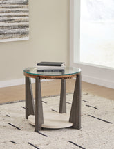 Tampa Furniture Outlet Lutz - Ashley Furniture - Frazwa End Table - Round End Table / Multi - T432-6